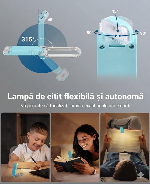 Nocturne-Lampa de Citit cu Protecție Oculară